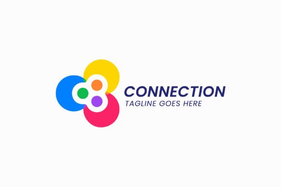 Abstract Shape Logo People Connection - A Modern Graphic Design Asset