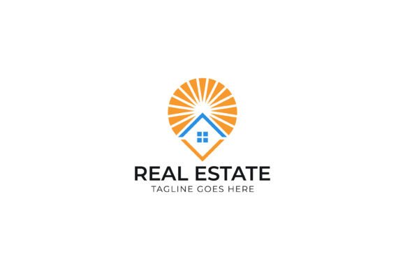 Bright and Modern Real Estate Logo for Graphic Design