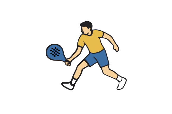 Dynamic Padel Player Action Shot Review