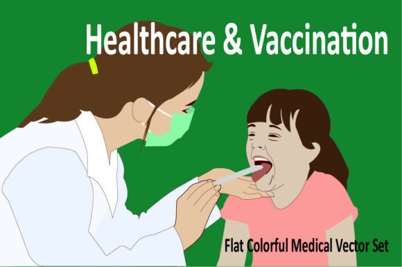 Healthcare Vaccination Graphics for Modern Web Design