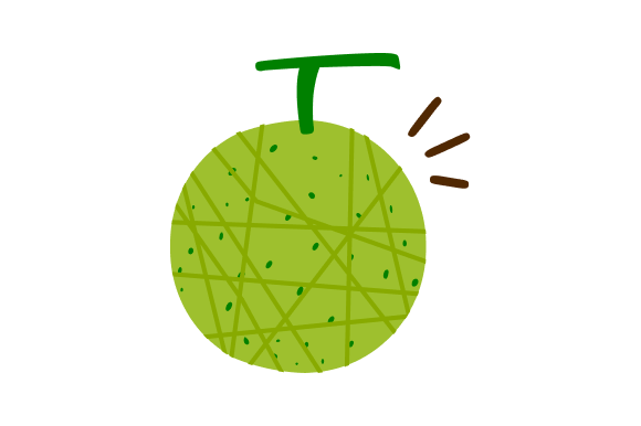 Melon Fruit Cartoon Illustration for Local Business Branding