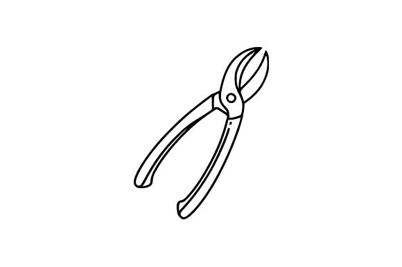 Pruning Shears Clip Art for Local Business Branding