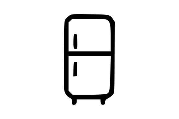Refrigerator Kitchen Appliance Illustration for Branding