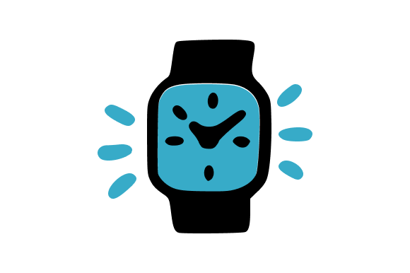 Smartwatch Fitness Tracker Clip Art for Handmade Projects