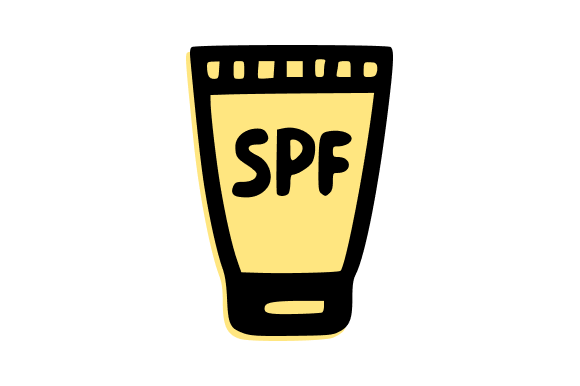 SPF Sunscreen Tube for Protection - A Versatile Graphic Design Asset